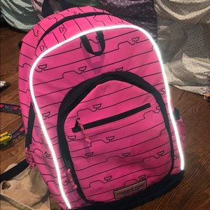 vineyard vines neon pink backpack nwot